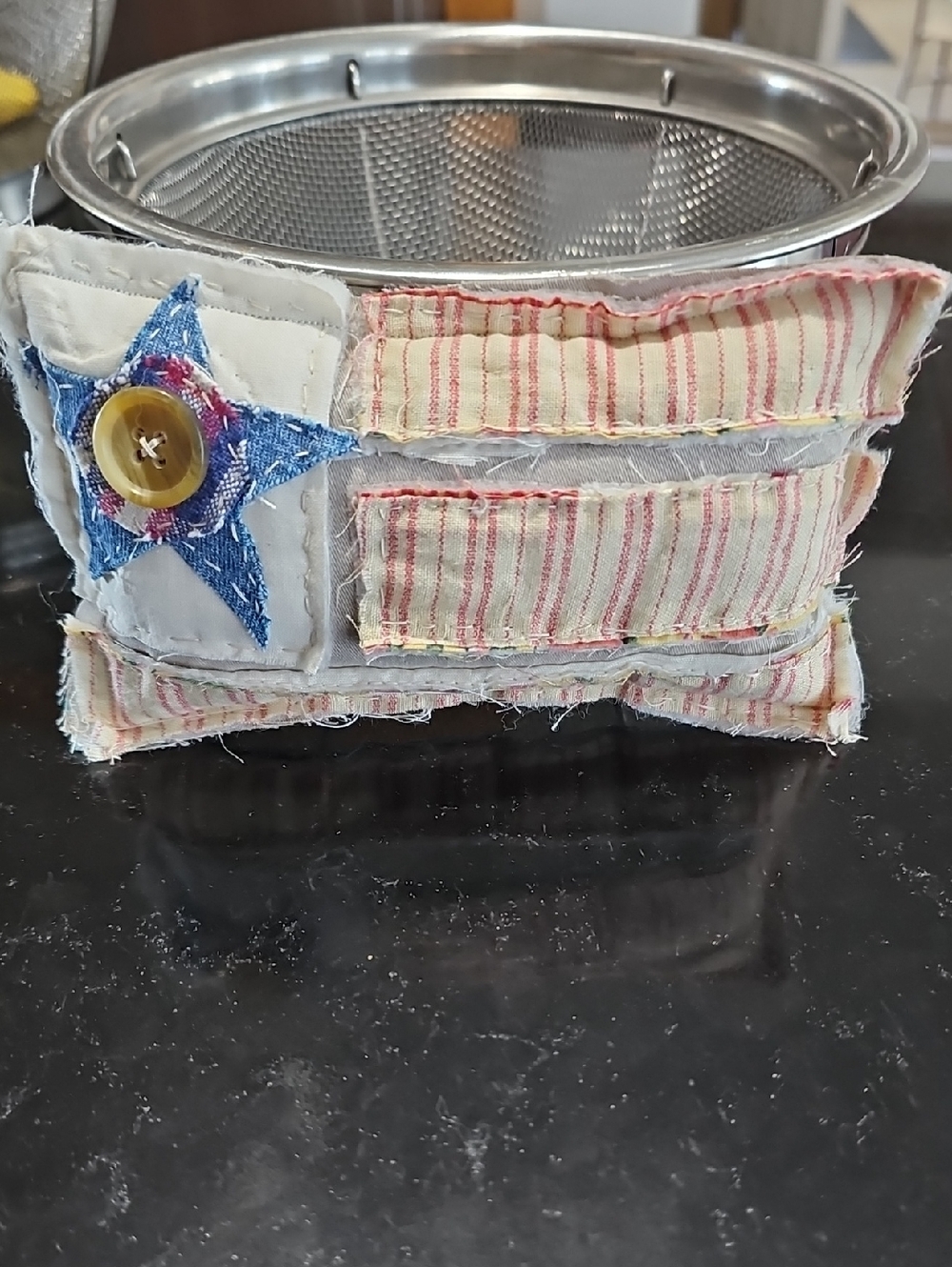Tiny Rustic Handstitched Pillow